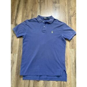 VINTAGE Polo Ralph Lauren Polo Shirt Mens Small Blue Pony Logo